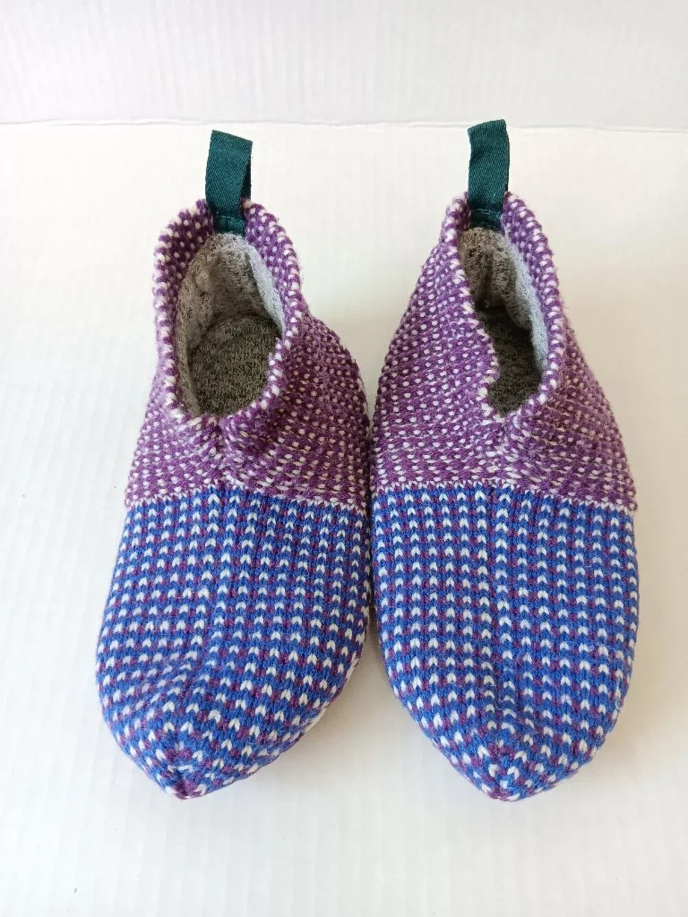 Bombas Kid's Purple/Blue Birdseye Gripper Slipper Size 11-13